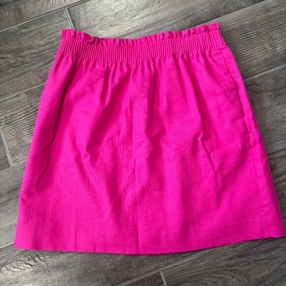 J Crew Factory Linen-cotton blend city skirt - Picture 1 of 1